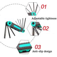 Set de Llave Plegable de 8 Herramientas Llave de Allen Metric Portátil - details 1