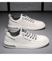 Zapatos informales versátiles para hombre, botas bajas planas, transpirables, color blanco, Otoño, 2025 - details 20