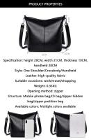 Bolso cruzado de cuero suave para mujer, bandolera informal de lujo, de diseñador, novedad de 2023 - details 8