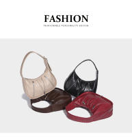 Bolso de axila tejido pulido retro de textura premium para mujer, nuevo bolso de mensajero de un solo hombro con correa de hombro ancha de gran capacidad. - details 2