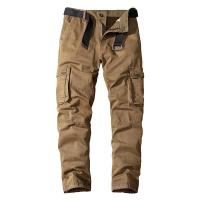 Pantalones cargo con múltiples bolsillos para hombre, monos a la moda, Otoño e Invierno - details 5