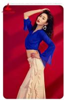 Baile de tres mujeres, blusas y faldas de gasa de manga larga, trajes de danza del vientre oriental para niñas - details 20