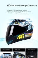 Casco completo de motocicleta Retro para hombre y mujer, protector de coche eléctrico, personalidad de verano, cuatro estaciones - details 7