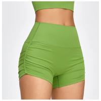 Pantalones cortos deportivos para mujer, pantalones cortos de compresión plisados, pantalones cortos de yoga de secado rápido - details 6