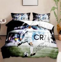 Funda nórdica futbolista, juego de cama de microfibra, individual y doble, adecuado para niños y adolescentes, C-R-7 - details 0