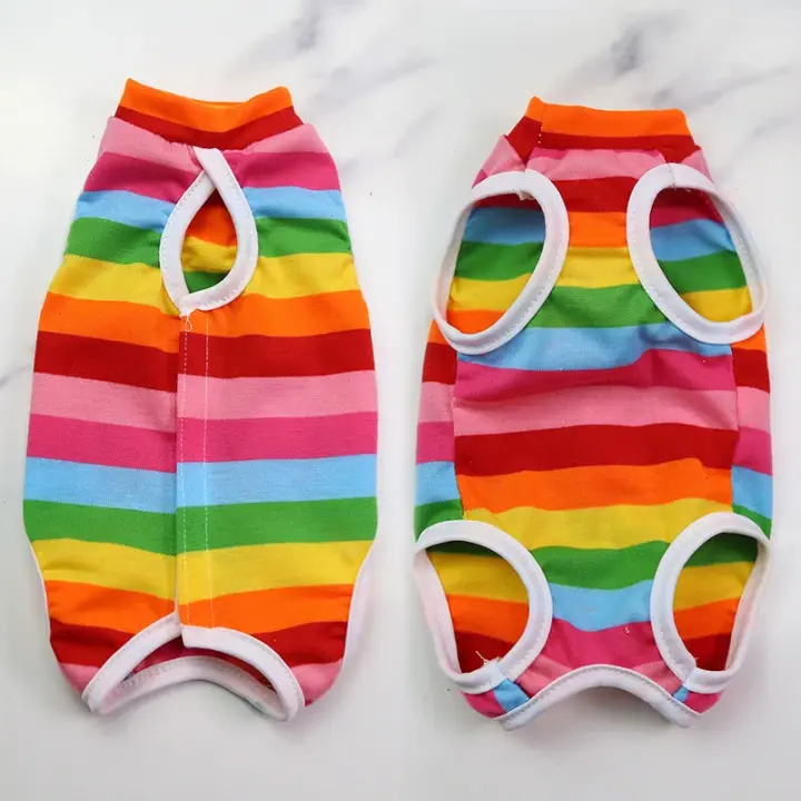 Conjunto de Cuidado de Mascotas Después de la Cirugía Traje Estéril Antilenguazos con Estampado Lindo para Gatos y Perros Pequeños Suministros para Mascotas - 1
