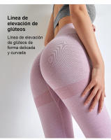 FREES COPES Pantalones de alta elasticidad para mujer Push Up Sports Leggings de yoga sin costuras - details 11