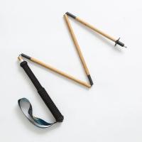 Palos de Trekking de Bambú Palos de Senderismo de Fibra de Carbono Portátiles Plegables de 5 Secciones Equipo de Escalada para Caminar al Aire Libre - details 3
