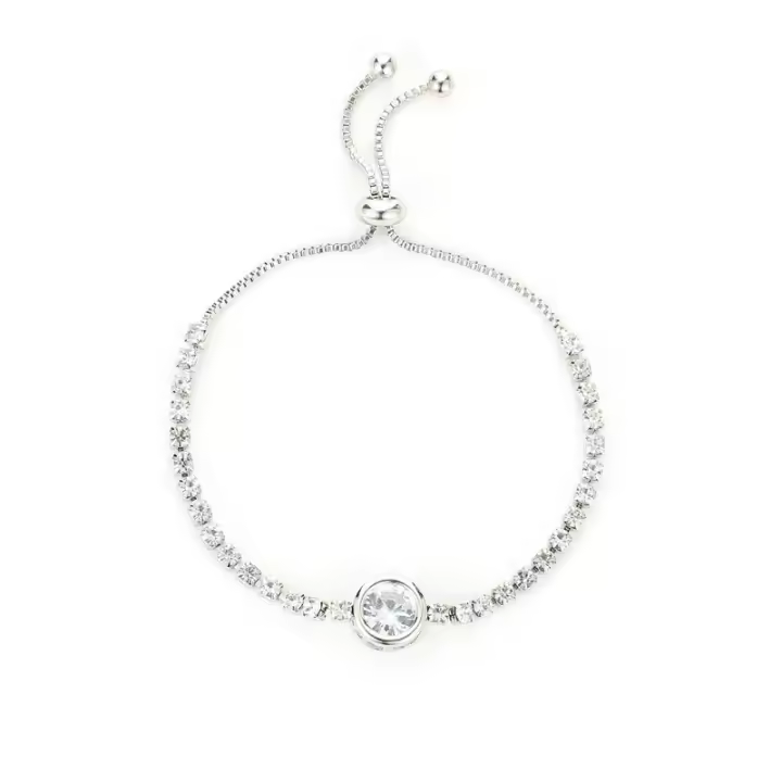 Pulsera de moda para mujer, temperamento que combina con todo, diamantes de imitación redondosImprescindible en la playa - 1