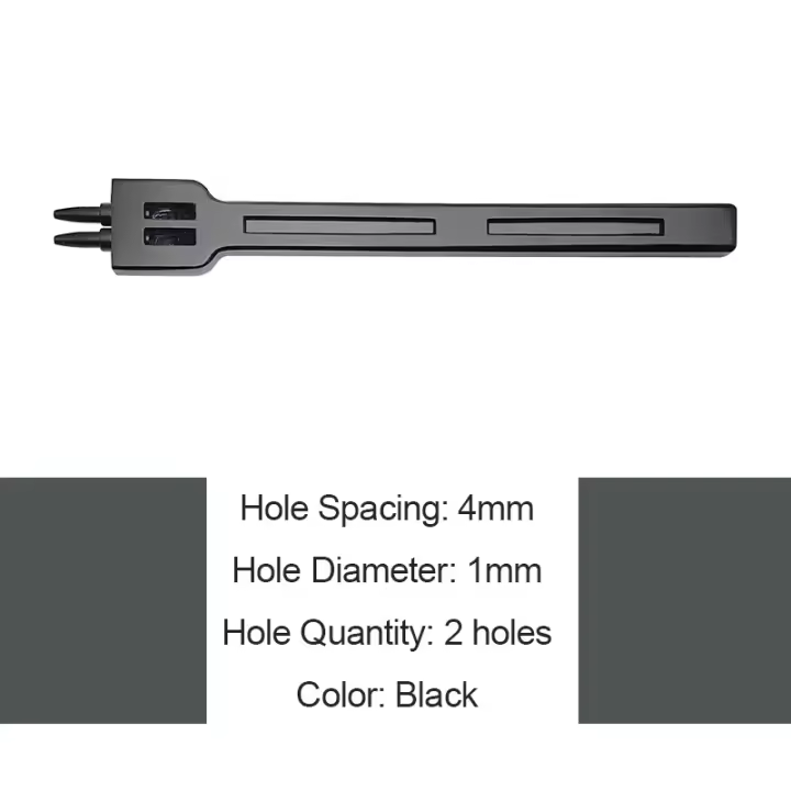 Puntada de troquel de corte de cuero para billetera y cinturón, punzón redondo, juego de cinceles de costura DIY, Kit de manualidades, espaciado de agujeros de 4mm, diámetro de 1mm, 4-6mm - 1