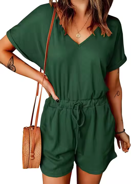 Elegante Monosuit Conjunto de Un Solo Pieza para Mujeres Moda de Saltos y Playsuits - 1