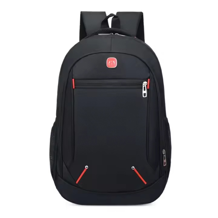 Mochila escolar de gran capacidad para estudiantes, bolsa de viaje de negocios, impermeable, de Color sólido, informal, multifuncional, Oxford, para hombre - 1