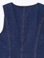 Chaqueta Denim de Verano 2025 para Mujer Cuello Redondo, Camisa de Moda Sólida, Vestido de Calle Elegante, Ropa al Aire Libre - details 6