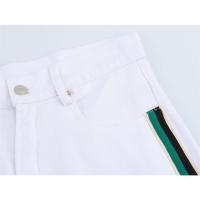 2025 primavera y verano nuevo estilo europeo y americano moda femenina casual suelto denim pantalones cortos de cintura alta de cinco puntos - details 5