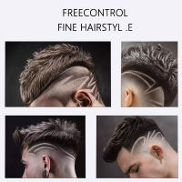 Kemei-cortadora de pelo profesional para hombre, máquina de corte de pelo ajustable, con carcasa de metal, para barbería - details 1