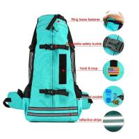 Mochila para mascotas transpirable reflectante para cachorros, para Corgi Bulldog, perros grandes, bolsa de viaje ajustable para senderismo al aire libre - details 1