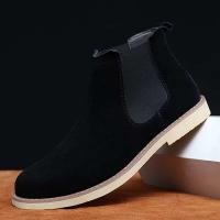 2025 Botas de ante italiano para hombre, zapatos de cuero informales, estilo para caminar - details 2