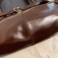 Bolso de mano vintage rojo para mujer con correa de hombro fija: gran capacidad, acabado texturizado, diseño casual y elegante para uso diario, bolso de mano diario |   Bolso Rojo Vintage |   Forro de poliéster duradero - details 3