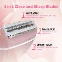 Navalha Eléctrica para Mujeres Portátil, Desmontable, para Piernas de Bikini y Axilas - details 5