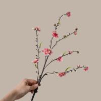 Rama de flor de melocotón Artificial de 79cm, flor de ciruelo de seda de plástico de tacto Real, flor falsa elegante, decoración de jardín al aire libre - details 6