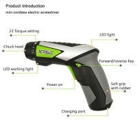 Taladro Eléctrico Recargable Sin Cable 4.8V Mini Herramienta de Bricolaje con Control de Par y Luz LED Portátil para Trabajos de Alta Precisión - details 0