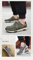 Zapatos para correr clásicos para hombre, zapatillas ligeras de cuero de ante, cómodos zapatos deportivos de gran tamaño, zapatos planos transpirables para correr - details 6