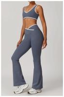 Conjunto de Yoga de 2 Piezas Trajes de Entrenamiento de Poliéster para Fitness - details 41