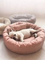 Camas redondas para perros y gatos, alfombrilla de tela suave Universal para todas las estaciones con almohada, cojines para dormir, sofá, accesorios para perros - details 5