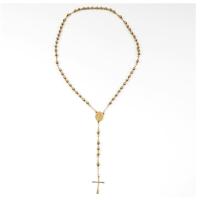 Rosario chapado en oro de 18 quilates grueso para hombres y mujeres, collar en Y, 1 pieza - details 4