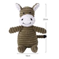 Juguetes de peluche para perros de pana para perros pequeños y medianos, juguete chirriante para perros, juguete para masticar resistente a mordeduras, Limpieza de dientes molares, juguetes para cachorros - details 2