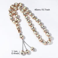 Brazalete Tasbih Islam musulmán cuentas de oración Tasbeeh contador Zikr Rosario cuentas Masbaha pulseras de meditación para mujeres y hombres - details 3
