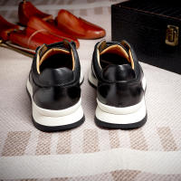Zapatos de cuero de lujo ligeros zapatos casuales de cuero para hombres zapatos de hombre de fiesta de moda - details 11
