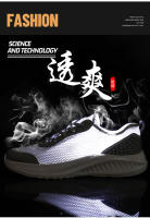 Zapatos deportivos de verano para hombre, con superficie mh transpirable, ligeros e informales, suela gruesa de gran tamaño para correr y viajar - details 1