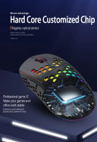BL110-ratón inalámbrico para juegos, periférico con luz de respiración colorida RGB, recargable tipo C, 6D, Esports - details 3