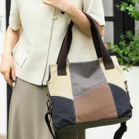 Lienzo para mujer, bolso de mano de gran capacidad, estilo retro, bolso de hombro vintage - details 0