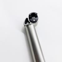 Tija de sillín inclinada hacia adelante, tija de sillín de titanio para tubo de asiento de bicicleta Brompton, 31,8mm - details 1