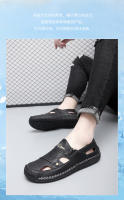 2025 nuevo verano Baotou sandalias de hombre transpirable Casual zapatos de playa huecos grandes - details 1