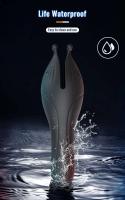 Leten Glans Trainer para hombres potente masturbador vibratorio juguetes eróticos suave yema del dedo prolongar la resistencia masaje vibrador - details 3