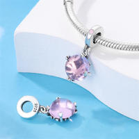 Abalorios de piedra de Color plateado para mujer, pulseras y brazaletes adecuados de estilo elegante, joyería fina DIY para cumpleaños - details 26