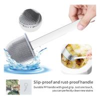 Cepillo De Limpieza De Inodoro De Silicona Con Soporte Cabeza Plana Y Pincel Suave Flexible Para Baño Y Cocina Accesorios Ecológicos Para El Hogar - details 5