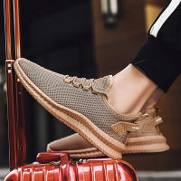 Otoño Versátil Extra Grande 45 Flyknit Deportes y Ocio 46 Zapatos de Moda de Malla Transpirable para Hombre 47 Negro - details 11