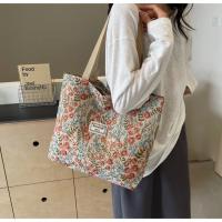 Bolso de Hormigas Florales Vintage Bolso de Mano de Estilo Mori con Capacidad Grande, Cinturón Suave, Cierre de Cremallera, Azul Ideal para Mujeres, Work, Compras, Llevamiento Diario - details 4