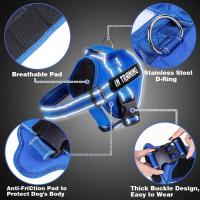 Arnés de control Chaleco de alto servicio, collar acolchado con parches extraíbles, terapia emocional EA para perros, NO PET XXL XL L M - details 9