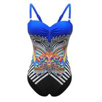 Bañador de mujer estampado de una pieza, baño grande cerrado TRE con partes salientes, apto para piscinas y playas - details 21