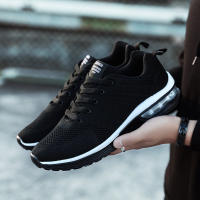 Zapatillas de correr con cámara de aire para hombre y mujer, zapatos informales a la moda, color rojo, para caminar al aire libre y gimnasio - details 9