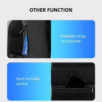 1 bolso cruzado MARK RYDEN TSA Lock para hombre, bandolera mensajero de tela impermeable con puerto de carga USB, paquete de pecho de viaje corto, bolsa de viaje, carga, mensajeros - details 4