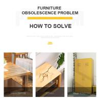 Pegatina de Renovación de Muebles Blanco Puro Autoadhesiva, Impermeable, Decoración de Madera para Escritorio Armario Puerta - details 1