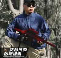 Chaqueta cortavientos fina con capucha para hombre, chaqueta de protección solar UV de secado rápido, táctica de una sola capa, motocicleta militar, verano 2025 - details 0