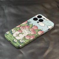 Carcasa con agujero fino de película de conejo rosa, adecuada para Apple 15PRO/14PRO, botón de agujero grande, iPhone13/12 - details 1