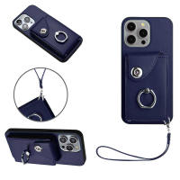 Funda de cuero tipo billetera para Samsung Galaxy S24, S23, S22, Ultra Plus, S21, FE, S20 Lite, carcasa anticaída para tarjetas, con correa para soporte de anillo - details 7